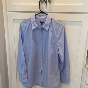 Talbots Light Blue Casual Button Down Shirt